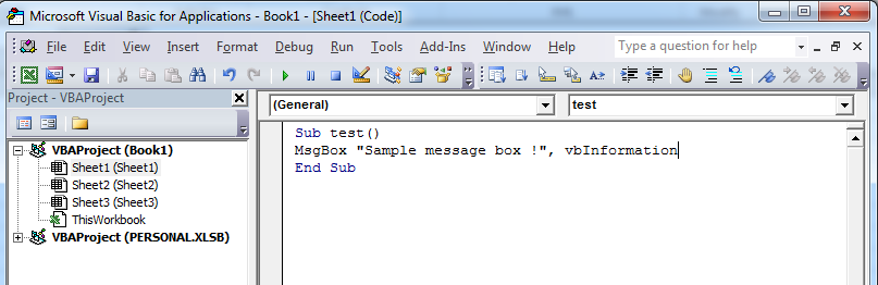 vba screen